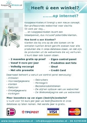 Flyer Koopjeswinkelen bedrijvengids en webwinkelverhuur