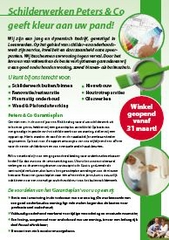 Flyer Schilderwerken Peters & Co.